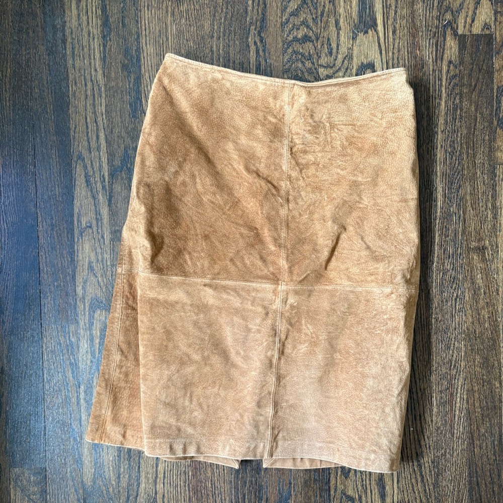 St. John's Bay Camel Suede Pencil Skirt
